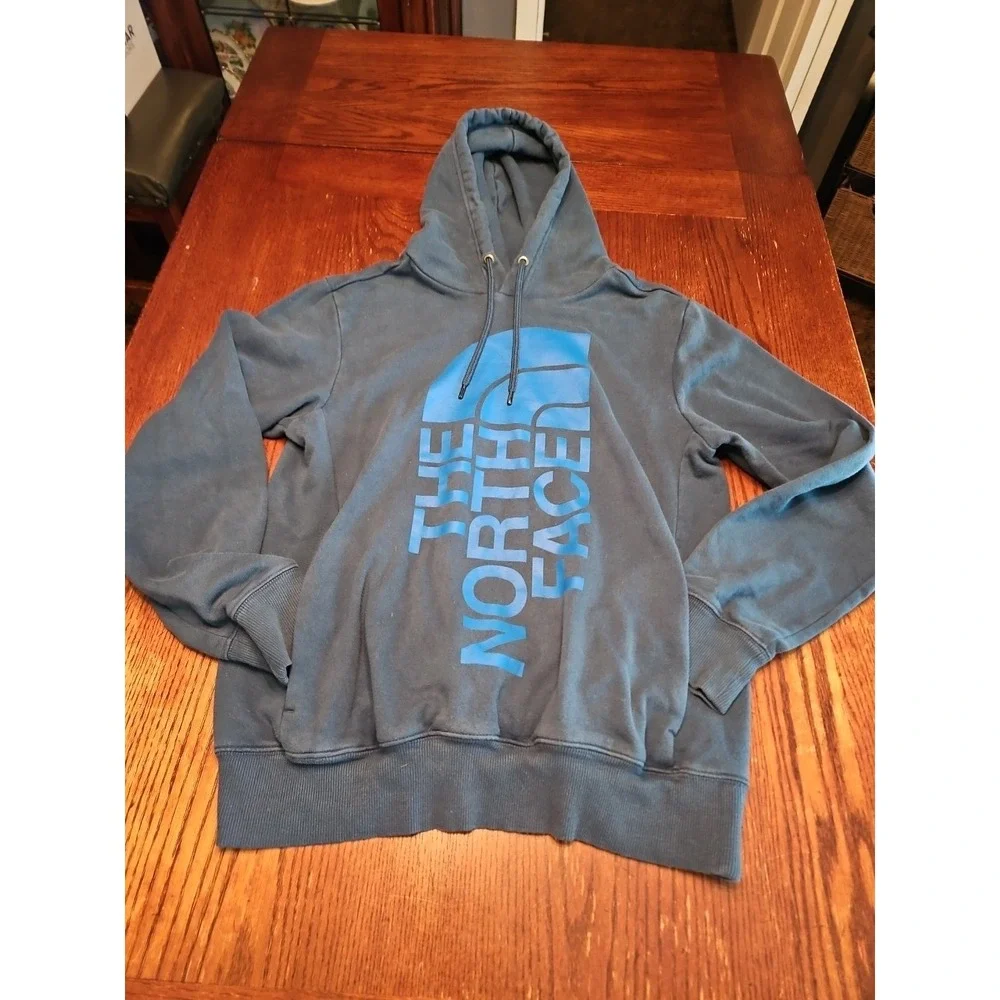 The North Face Half Dome Hoodie Mens Size Small Dark Blue pullover (A449)